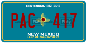 PAC417  license plate in NM
