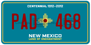 PAD468  license plate in NM
