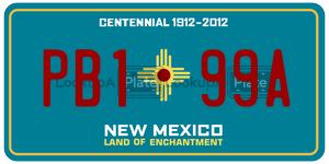 PB199A  license plate in NM