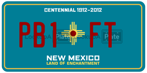 PB1FT  license plate in NM