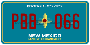 PBB066  license plate in NM