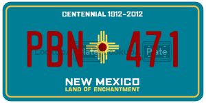 PBN471 license plate in New Mexico