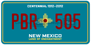 PBR505  license plate in NM