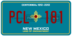PCL181  license plate in NM