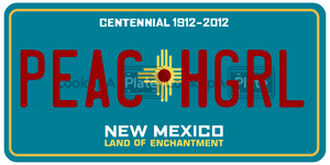 PEACHGRL  license plate in NM