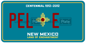 PELE  license plate in NM