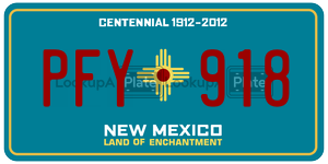 PFY918  license plate in NM