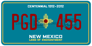 PGD455  license plate in NM