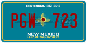 PGW723  license plate in NM
