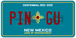 PINGU  license plate in NM