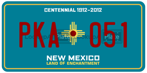 PKA051  license plate in NM