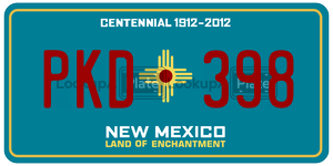 PKD398  license plate in NM