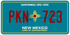 PKN723 license plate in New Mexico