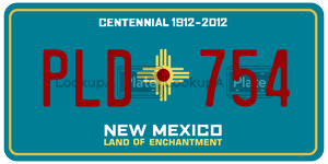 PLD754  license plate in NM