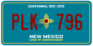 PLK796  license plate in NM