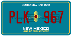 PLK967  license plate in NM