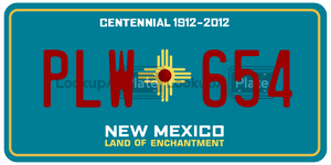 PLW654  license plate in NM