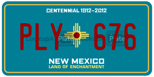 PLY676  license plate in NM