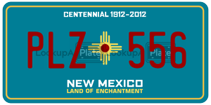 PLZ556  license plate in NM
