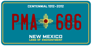 PMA686  license plate in NM