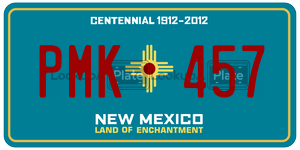 PMK457  license plate in NM