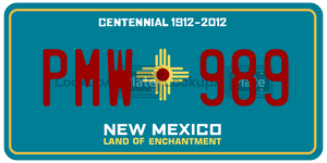 PMW989  license plate in NM