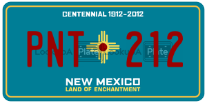 PNT212  license plate in NM