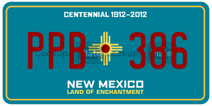 PPB386  license plate in NM