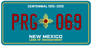 PRG069  license plate in NM