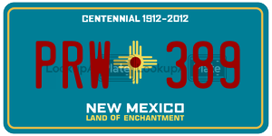 PRW389  license plate in NM