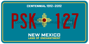 PSK127  license plate in NM