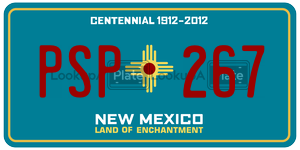 PSP267  license plate in NM