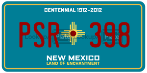 PSR398  license plate in NM