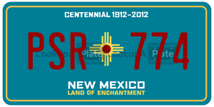 PSR774  license plate in NM