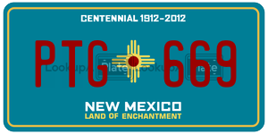 PTG669  license plate in NM