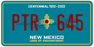 PTR645  license plate in NM