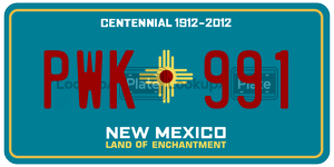 PWK991  license plate in NM