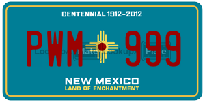 PWM999  license plate in NM
