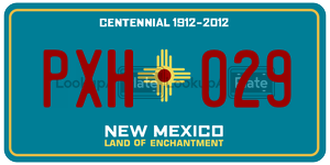 PXH029  license plate in NM