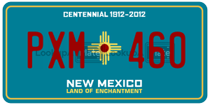 PXM460  license plate in NM