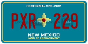 PXR229  license plate in NM