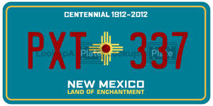 PXT337  license plate in NM