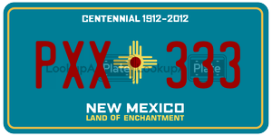PXX333  license plate in NM