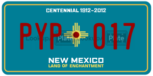PYP017  license plate in NM