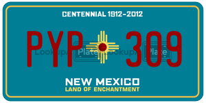 PYP309  license plate in NM