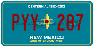PYY287  license plate in NM
