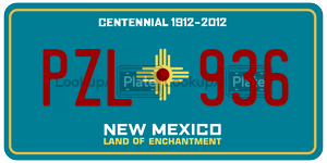 PZL936 license plate in New Mexico