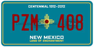 PZM408  license plate in NM