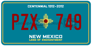 PZX749  license plate in NM
