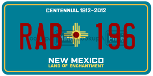 RAB196  license plate in NM